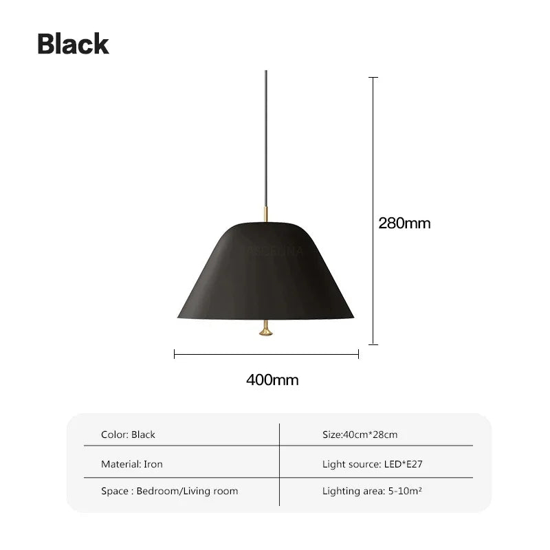 Nordic Iron Pendant Light For Restaurant Bar Dining Rooms Acrylic E27 Hanging Lamps Study Bedroom LED Ceiling Décor&#39;s Illumination