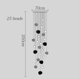 Modern Stair chandelier Pendant lights indoor lighting Ceiling lamp hanging light led Chandeliers for living room indoor lightin
