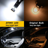 ZITWO 15Pcs For Nissan Elgrand E51 2003 2004 2005 2006 2007 2008 2009 2010 LED Bulb Interior Dome Reading Trunk Plate Light Kit