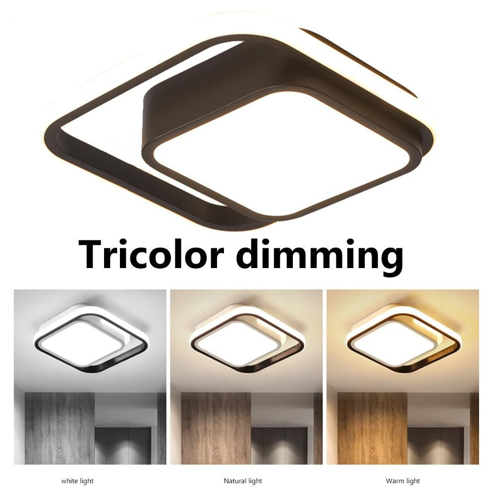 LED Chandelier Three Colors Lamp Modern Style Ceiling Lamp Bedroom Light Simple Lighting Energy 86-265V Dining Room Lamp