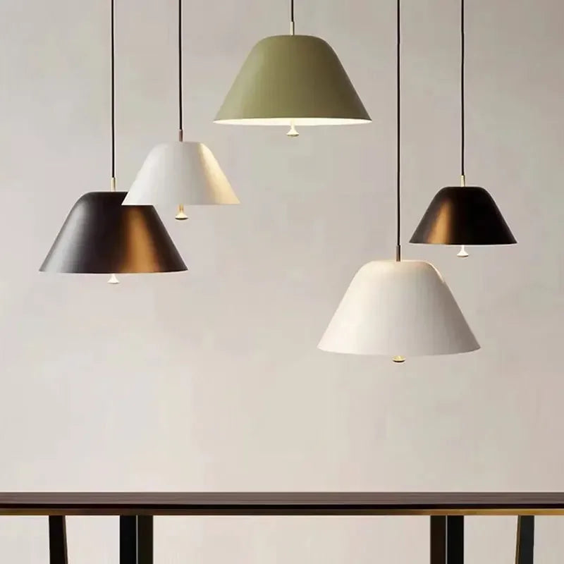 Nordic Iron Pendant Light For Restaurant Bar Dining Rooms Acrylic E27 Hanging Lamps Study Bedroom LED Ceiling Décor's Illumination
