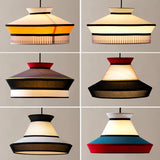 Rattan Pendant Light Minimalist Wabi-sabi Fabric Decorative Danish Design Light Interior Restaurant Bedroom Dining Room Light