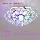 Creative LED Crystal Flower Chandelier - Modern Bedroom Ceiling Light