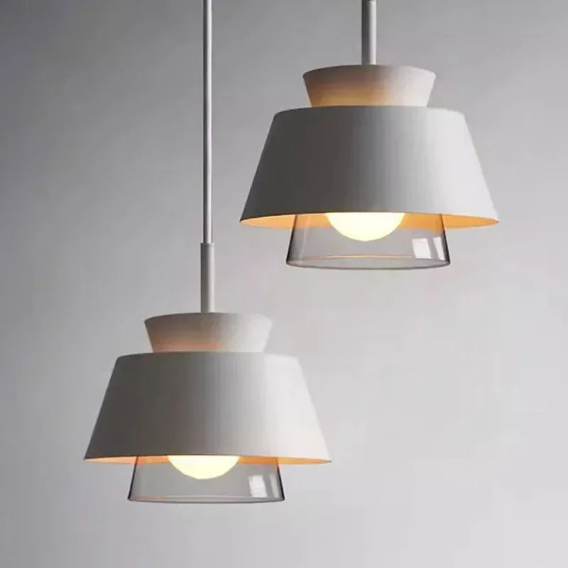 Loft Vintage Iron Glass Pendant Light creative restaurant metal Glass coffee shop hallway bar desk study decorative chandelier