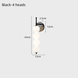 Wall Lamp Bedroom Nordic Minimalist Glass Lamp for Corridor Living Room Background Wall Light