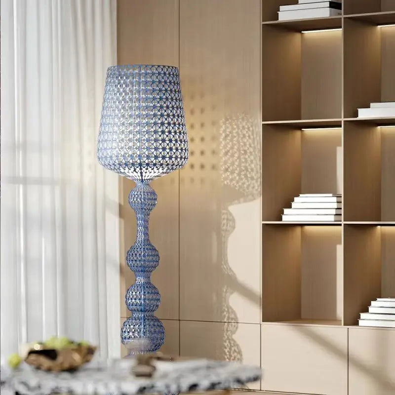 Italy Goblet Acrylic Hollow Indoor Floor Lamp, High-end Living Room Bedroom Exhibition Hall,LED Atmospheric Desk Lamp Home Decor