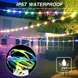 Solar String Light Outdoor Tube Rope Lights Waterproof Tube Lights for Outdoor Home Garden Parties Decor Led Lights Outdoor