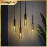 Modern LED Wine Bottle Pendant Light - Nordic Minimalist Ceiling Lamp