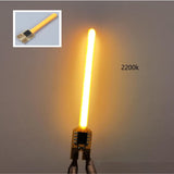 3V COB Meteor Shower LED Filament Light (40mm/59mm/70mm) - No-Solder Plug-Play Diodes
