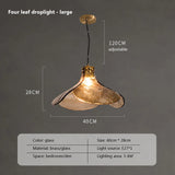 LED Retro Glass Pendant Light petal Shape bedroom Loft Home Light Restaurant Bar Bedroom Coffee Book bar chandelier