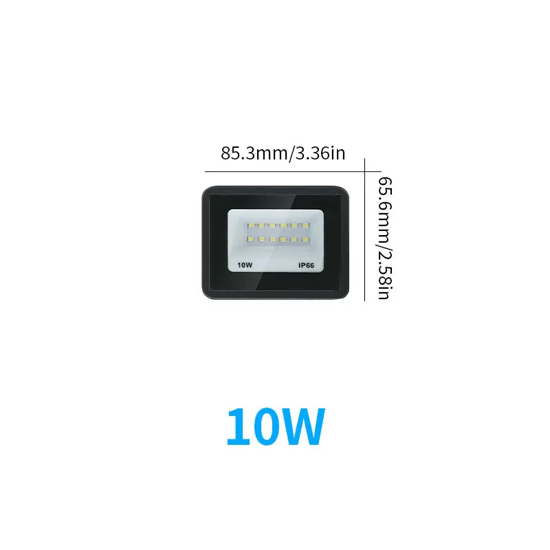 LED Flood Light Outdoor (10W to 200W) AC110V/220V - IP65 Waterproof Garden Spotlight & Exterior Wall Reflector Fixture