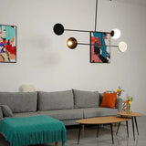 Modern minimalist creative pendant light geometric rotating light design pendant light restaurant coffee shop home decoration