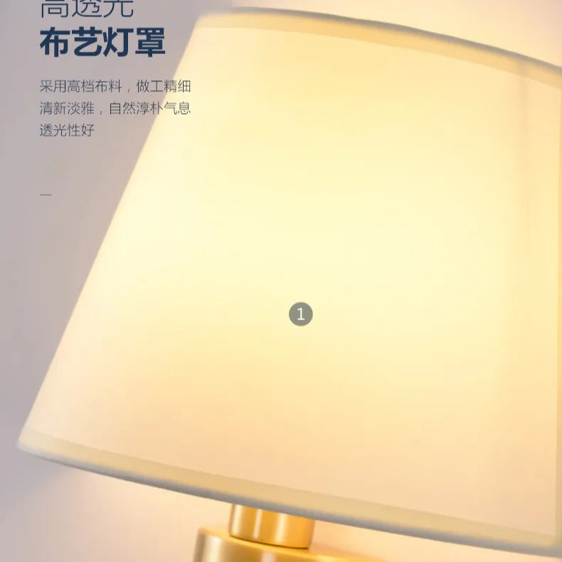 modern Wall Lamp American Style All Copper Wall lamps For Living Room Bedroom Nordic Decor loft Fixtures Home Bedside Wall Light