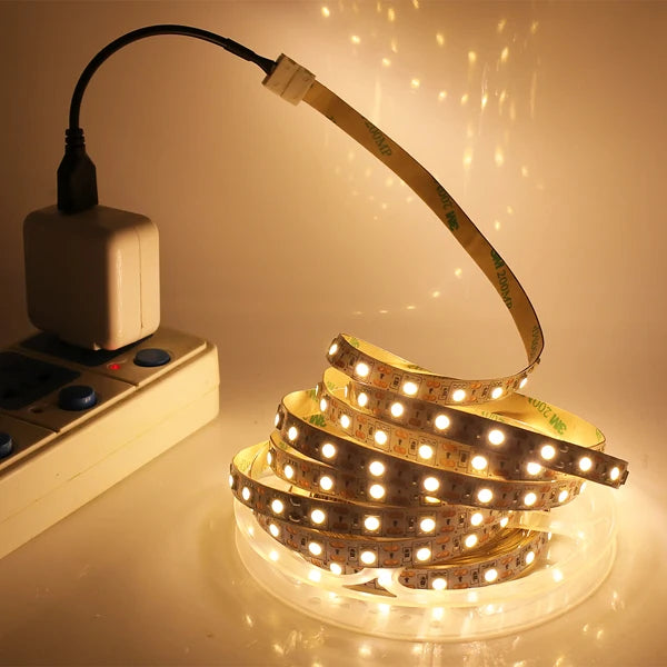 5V USB LED Strip Light SMD 5050 Flexible LED Tape Ribbon TV Backlight Lights Strip Home Decoration 30cm 50cm 1m 2m 3m 4m 5m