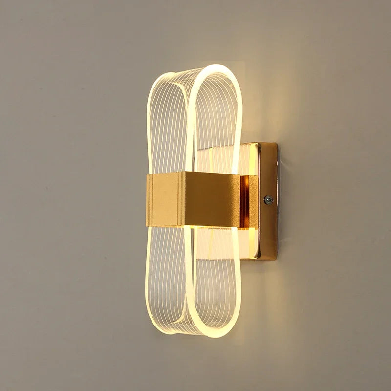 Nordic Luxury LED Wall Lamp - Modern Aluminum Bedside & Decorative Light
