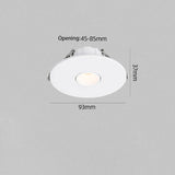 Led Spotlight Small Beam Angle 3 8 15 Degree Spot Light Recessed Round Atmosphere Dining Table Ultra-thin White Black 110V 220V