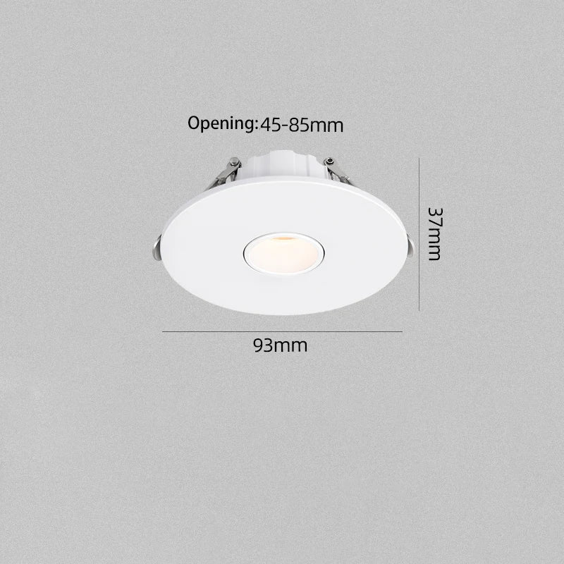 Led Spotlight Small Beam Angle 3 8 15 Degree Spot Light Recessed Round Atmosphere Dining Table Ultra-thin White Black 110V 220V