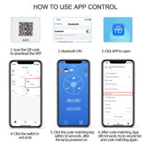 50cm Intelligent Led Ceiling Fan Light Ceiling Fans with Lights 3-Speed Dimmable Smart APP Remote Control Modern LED Lighting