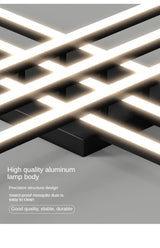 New living room ceiling lamp creative line bedroom lamp minimalist led study modern simple atmosphere master bedroom lamp