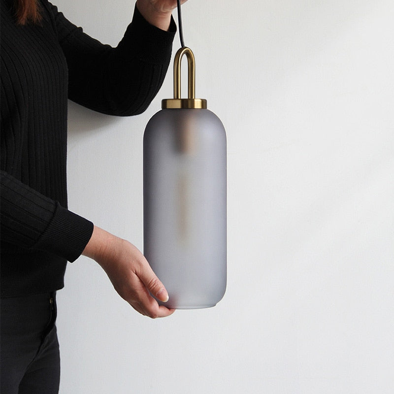 Nordic Glass Ball Pendant Light Kitchen Fixtures Living Room Lustre Luxury Bedroom Decoration Coffee Table Hanging Lamp