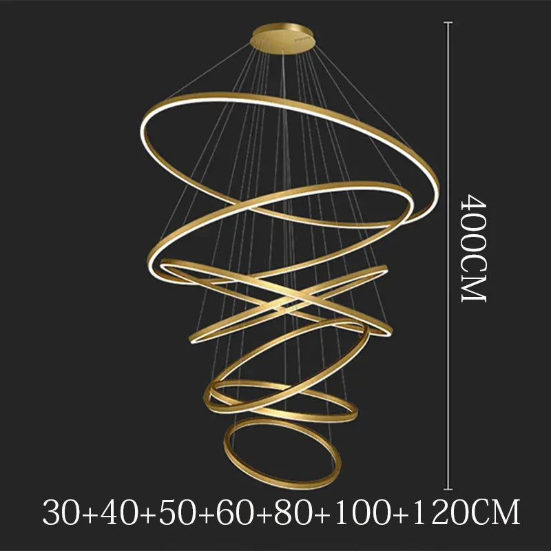 Nordic home decoration, stair chandelier, living room and dining room Pendant lights, ceiling light, indoor lighting