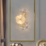 French Light Luxury Living Room Wall Light 2025 New Background Wall Decorative Light Bedroom Creative Flower Bedside Lamp
