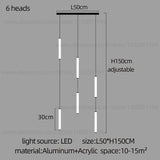 Long Chandelier Staircase Lamp Designer Modern Living Room Chandelier Nordic Indoor Villa Hall Long Line Penthouse Pendant Lamp