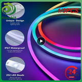1/3PCS Homekit RGB LED Strip Neon Lights Smart Life WiFi Waterproof Neon Sign Outdoor Garden Decoration Work With