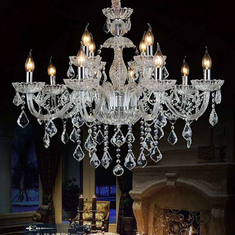 Luxury Traditional Classic K9 Crystal Chandelier Light for Living Room Bedroom Kitchen - Pendent Ceiling Fixture Top Quality