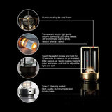 LED Cordless Table Lamp industrial style Metal Desk Lamps Outdoor Camping Atmosphere Light Restaurant Creative Night Lights