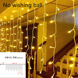 Christmas Balls Santa Claus Led Garland Curtain Lights Christmas Decorations for Home New Year 2023 Gifts Navi dad Tree Xmas Gift