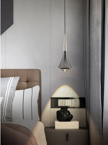 LED Pendant Lights Mirror Lamp Dimmable Aluminum &Acrylic Home Kitchen Island Dining Living Room Bar Cafe's Droplight Fixture