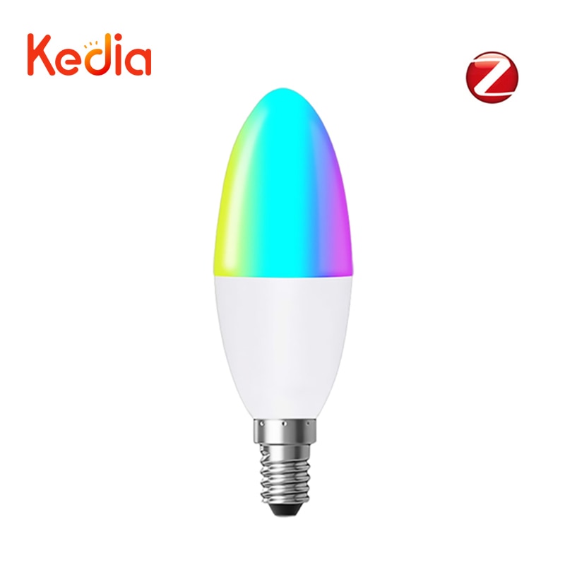 Kedia Tuya E14 Smart ZigBee WiFi Candle Light Bulb European Light Bulbs RGB LED WW Lamp Via Smart Life Alexa Google Home Alice