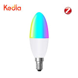 Kedia Tuya E14 Smart ZigBee WiFi Candle Light Bulb European Light Bulbs RGB LED WW Lamp Via Smart Life Alexa Google Home Alice