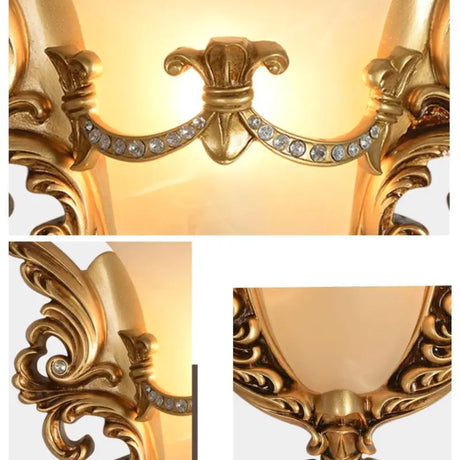  European Style Unique Angel Wing Wall Lamp Warm Vintage LED Home Lighting Decoration Bedroom Living Dining Corridor Lamp