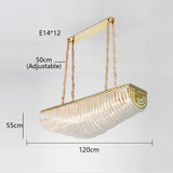 Nordic U -shaped Glass Tube Modern Chandeliers For Living Room  Restaurant Bedroom Bedside Ceiling Lamp Lustre Lamparas Fixtures