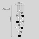 Modern Stair chandelier Pendant lights indoor lighting Ceiling lamp hanging light led Chandeliers for living room indoor lightin