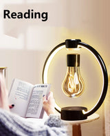 NEW Magnetic Levitating Bulb Retro Atmosphere Lamp RGB LED Night Light Eye Protection USB Lamp for Bedroom Home Room Decor Gift