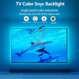 RGBIC TV Backlight Strip with AR Color Gamut Sensor - App Controlled Smart LED Light (16.4FT for 65–85" TVs)