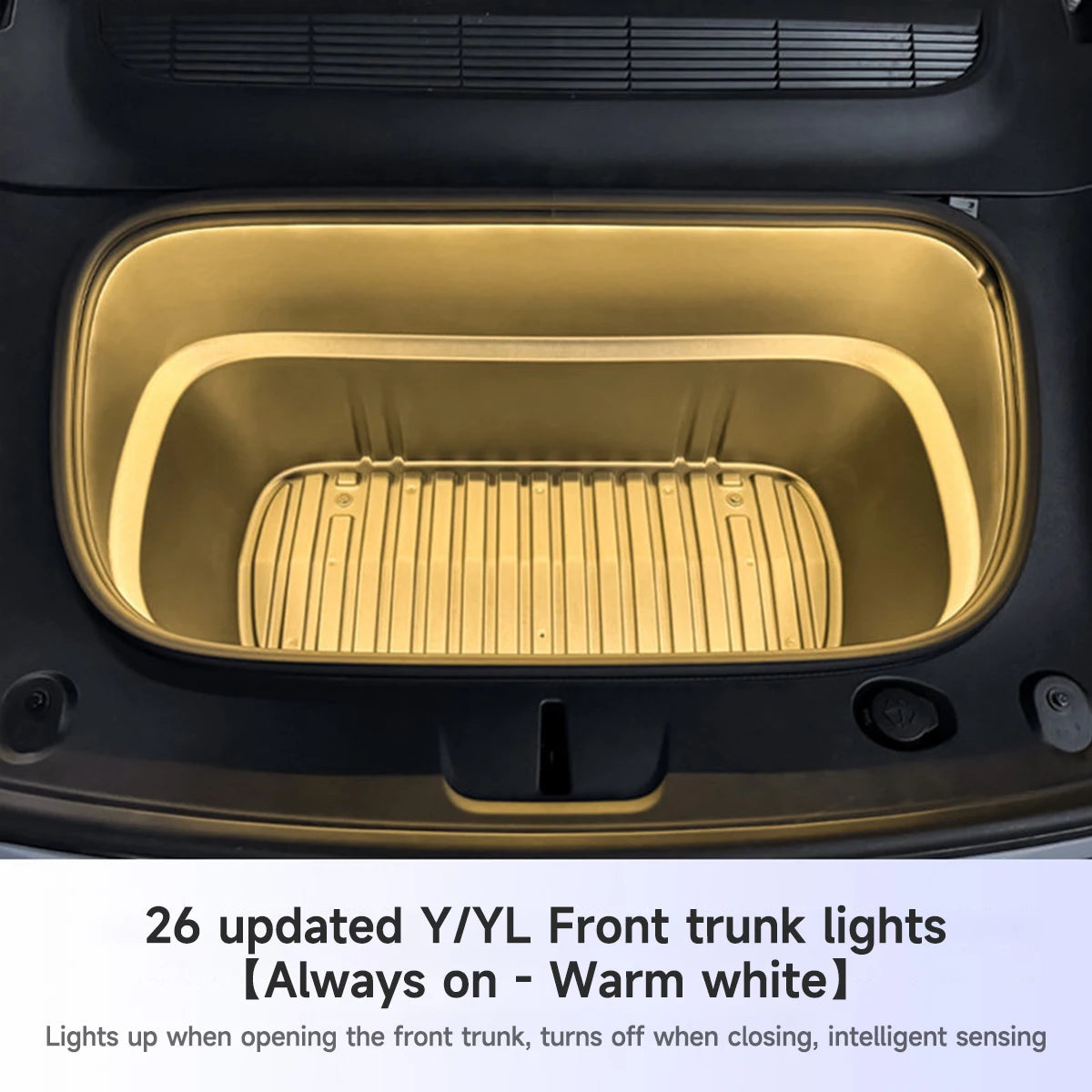 Front Trunk Light Frunk Ambient Lighting For Tesla 2026 Model Y Juniper / YL Refresh Cargo Lamp Cool White Warm White 2 Colors