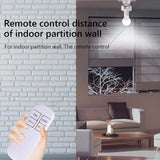 Smart Remote Control Light Switch E27 LED Lamp Wireless Timer Holder Bulb Base Socket On/Off 30M Range For Ceiling Chandelier