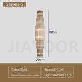 Luxury Crystal LED Wall Lamp - Sconce Light Fixture for Villa, Club, Banquet Hall, Living Room Background & Corridor