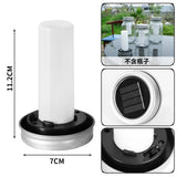 2/4/8/12PCS Solar LED Mason Jar Lit Light Flame Warm LED Garden Outdoor Solar Bottle Lamp Candle Lantern Christmas Decoration
