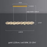Modern Luxury K9 Crystal Led Dimmable Pendant Lights Living Dining  Room Ring Hanging Lamp Lustre Led Suspend Lamp Decor Fixture