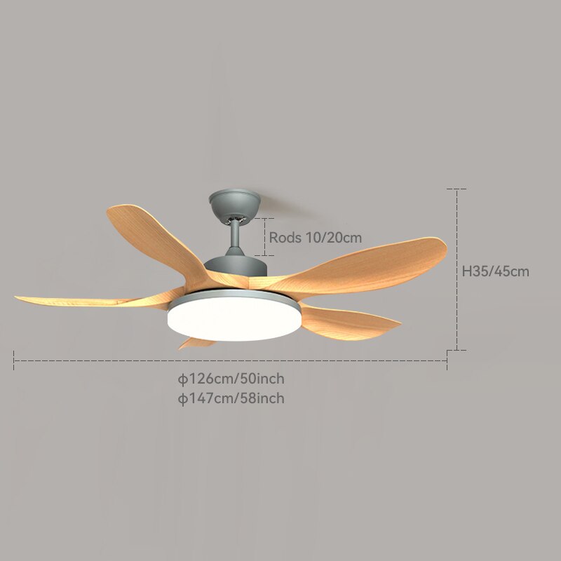 Modern White Ceiling Fan With Led Light Ceiling Light Fan Ceiling Fans With Lights Led Fan Lamp Remote Control