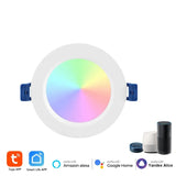 Kedia Tuya ZigBee 7W Recessed Ceiling Led Spot 3.5 Inch Led Lights RGB CW Round Ceiling Downlight For Kitchen Alexa Google Home