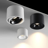 Surface-Mounted LED Ceiling Light Dimmable Spotlight Downlight Adjustable Brightness Modern Design for Home Commercial Lighting