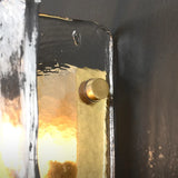 Copper Living Room Stained Glass Wall Lamp Modern Light Luxury TV Wall Designer Glass Simplicity Nordic Bedroom Bedside Lamp