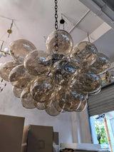 Nordic Balloon Bubble Lighting Boy Children's Bedroom Chandelier Living Room Model Restaurant Creative Ash Glass Lamp