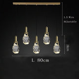 Nordic pendant light gold luxury italians light design crystal light Dining Room Kitchen suspension light indoor bedside light